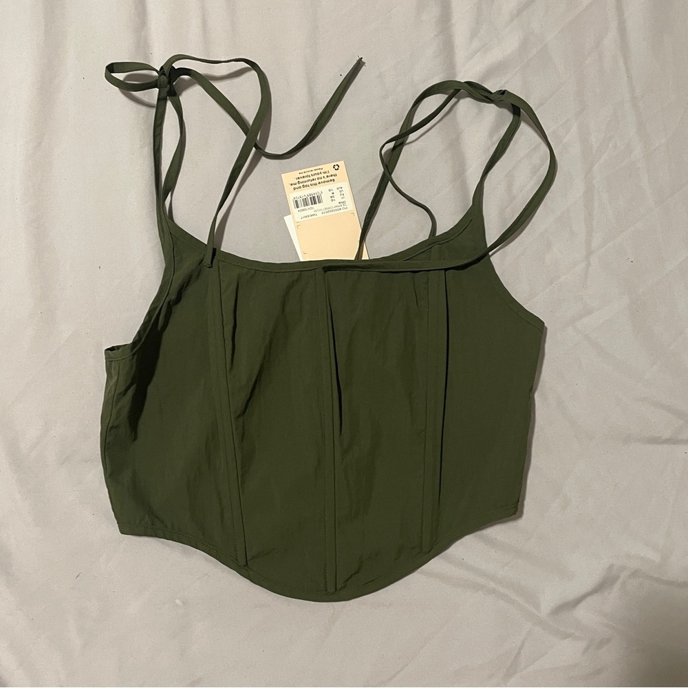 Green corset top